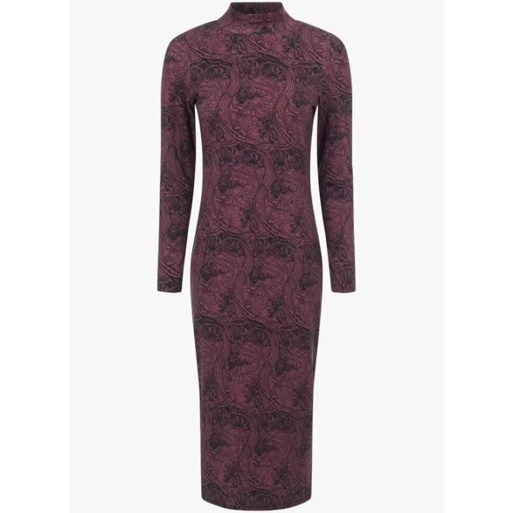 Ted Baker Elonar High Neck Printed Bodycon Dress 0 NWT - Picture 11 of 11